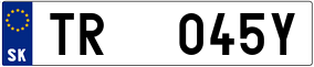 Trailer License Plate